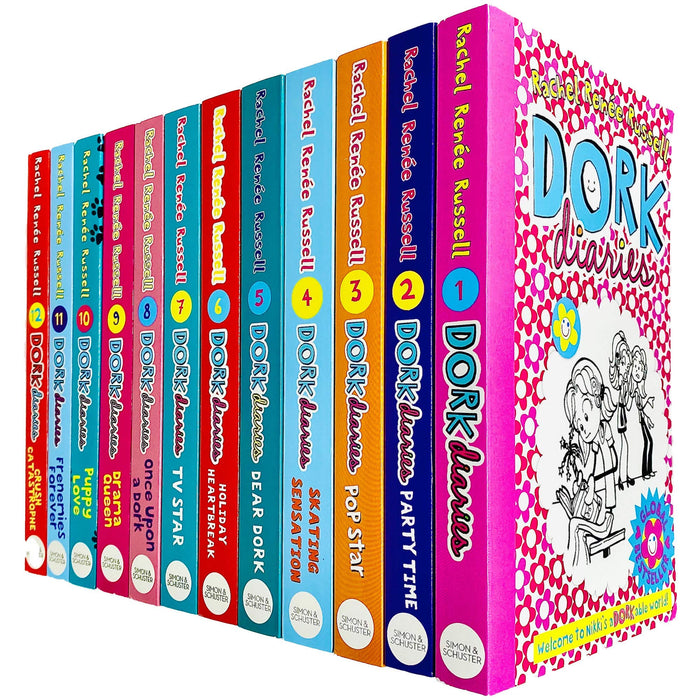 DAMAGED  Dork Diaries Series 12 Book Collection Set by Rachel Renee Russell