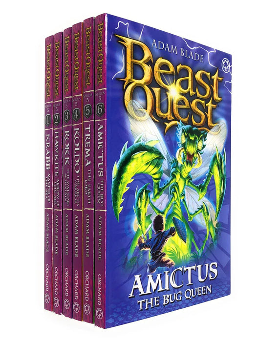Beast Quest Series 5: 6 Books Collection Set  By Adam Blade