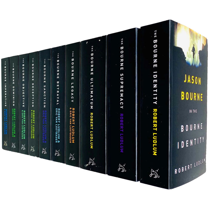 The Jason Bourne Series Collection By Robert Ludlum 10 Book Set Inc The Bourne Identity....