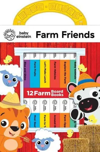 My First Library Baby Einstein Farm Friends 12 Board Books Box Set By Pixar