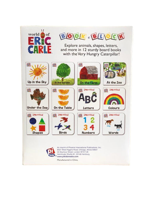 My First Library World Of Eric Carl 12 Board Books Box Set By Pixar