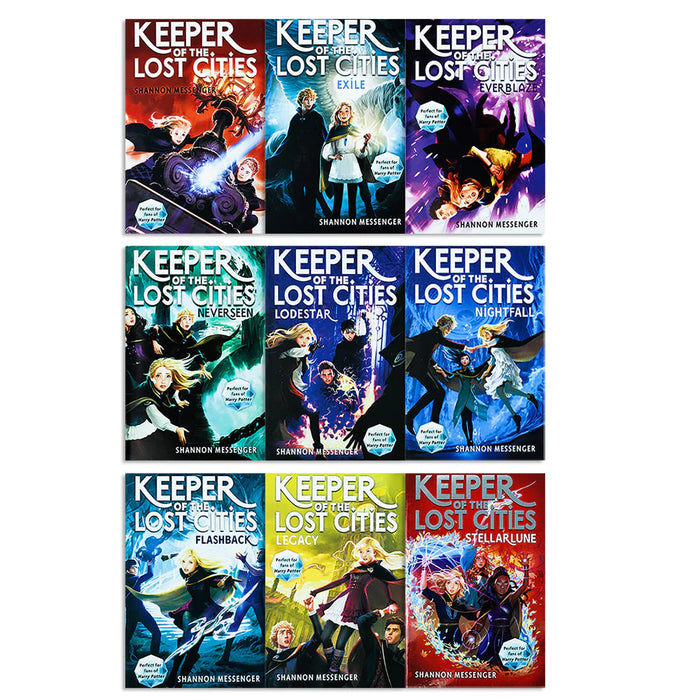 Keeper of the Lost Cities Series 8 Books Set by Shannon Messenger