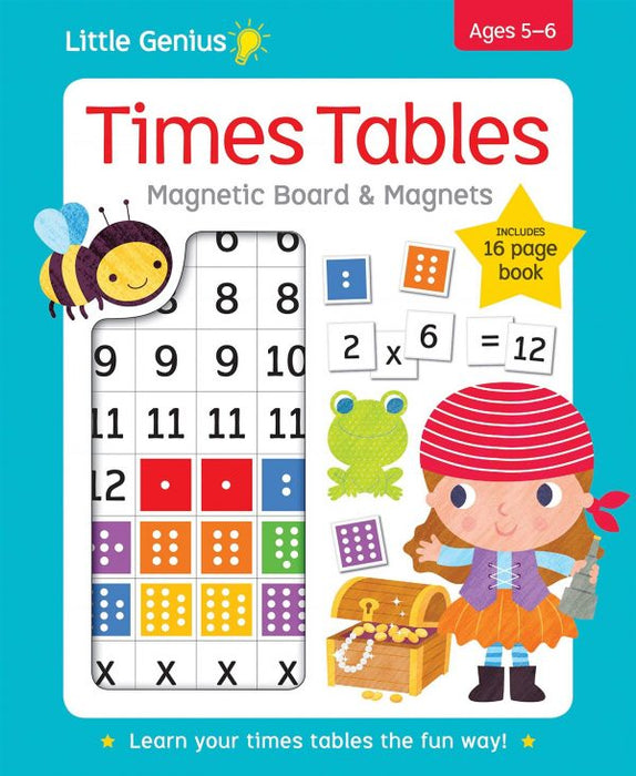 Little Genius Times Tables Magnetic Board & Magnets