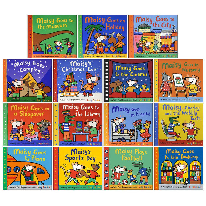 Maisy Mouse First Experience Set by Lucy Cousins 15 Book Collection Set