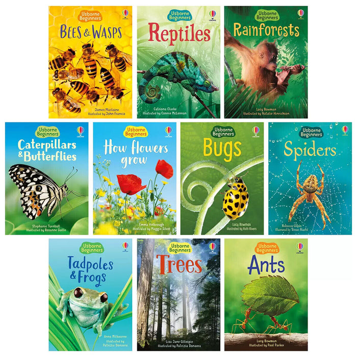 Usborne Beginners Nature 10 Book Collection Set