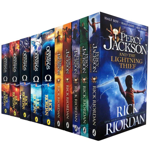 Heroes of Olympus & Percy Jackson 10 Books Collection Set by Rick Riordan