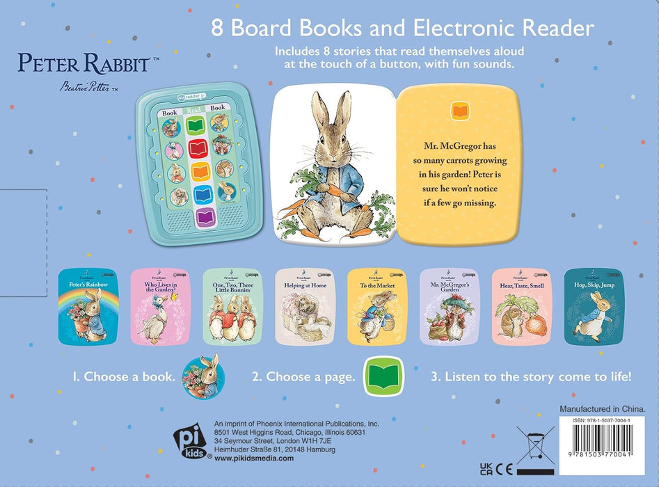 The World of Peter Rabbit: Me Reader Jr 8 Board Books and Electronic Reader Sound Book Set