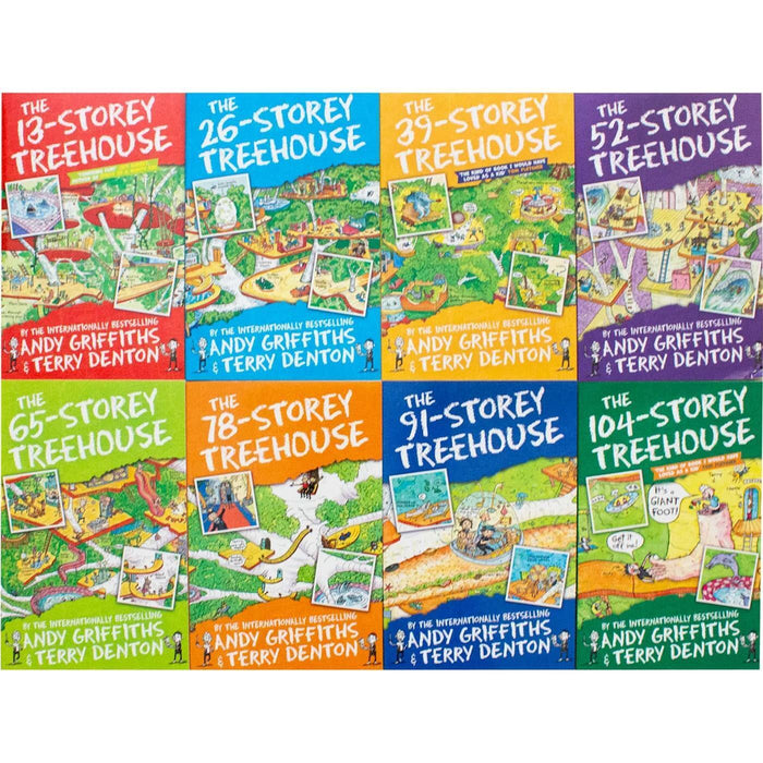 The Treehouse 8 Book Collection Set By Andy Griffiths & Terry Denton
