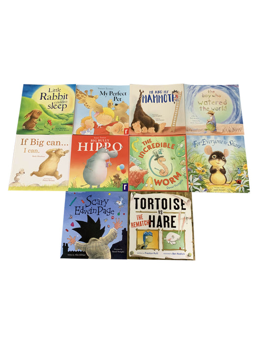 My First Bedtime Picture Flat Library - 10 Books Collection Set, Tortoise vs Hare...