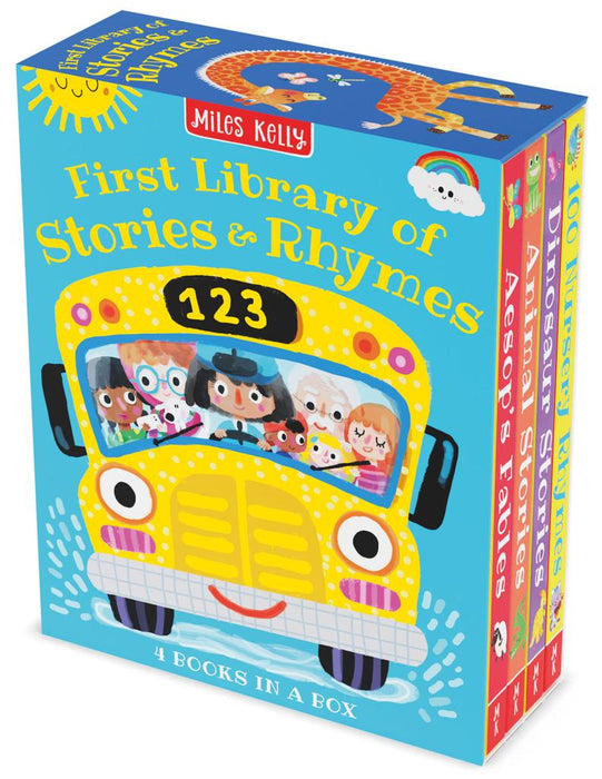 First Library of Stories & Rhymes 4 Book Collection Set By Miles Kelly