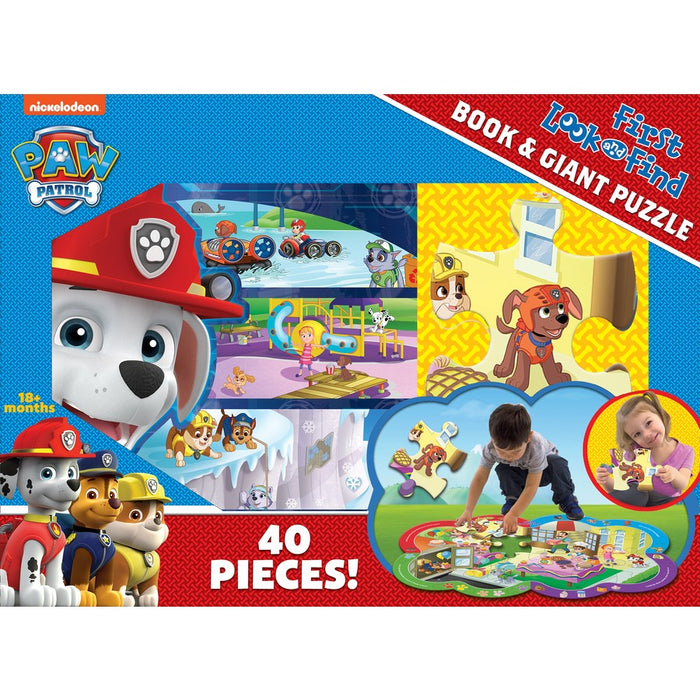 Paw Patrol First Look and Find Book and Giant Puzzle