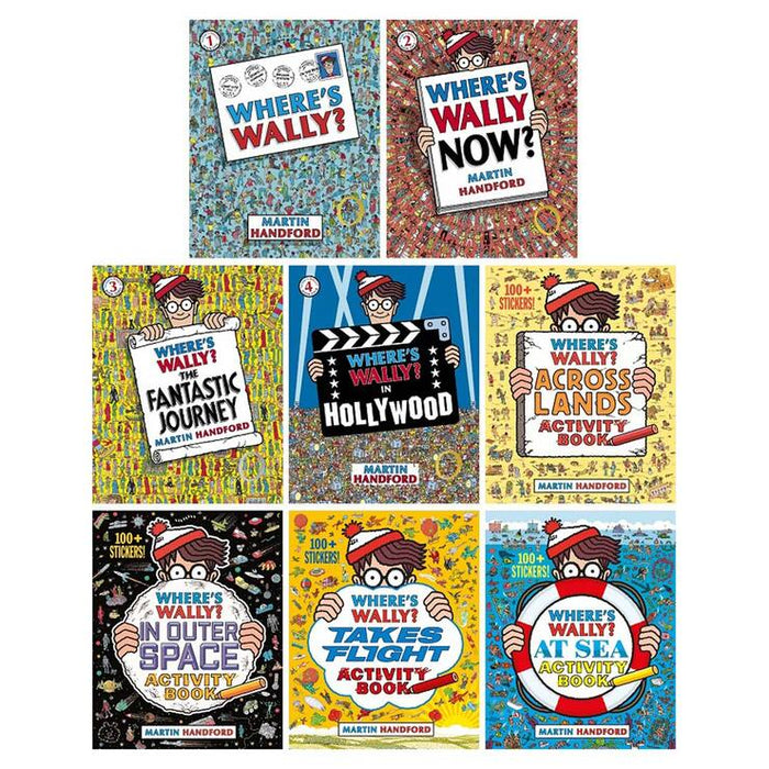 Where's Wally Amazing Adventures and Activities 8 Book Collection Set By Martin Handford
