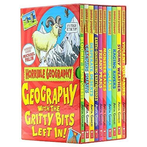 Horrible Geography With The Grity Bits Left In 10 Book Collection Set
