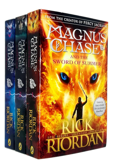 Magnus Chase and the Gods of Asgard Series 3 Book Collection Set By Rick Riordan