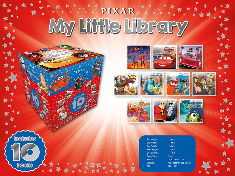 Disney Pixar: 10 Book Little Library Collection