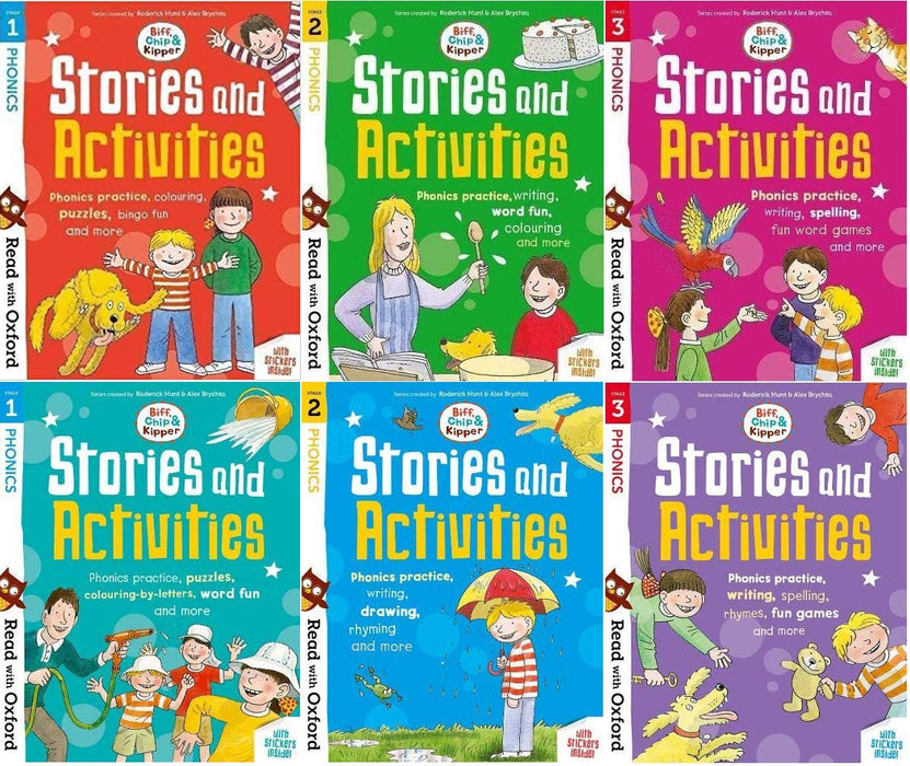 Read with Oxford Stage 1-3 Biff Chip Kipper Stories and Activities Pack