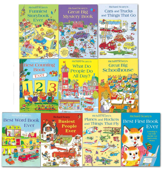 Richard Scarry's Best Collection Ever! 10 Book Collection... What do people do all day?... and other stories