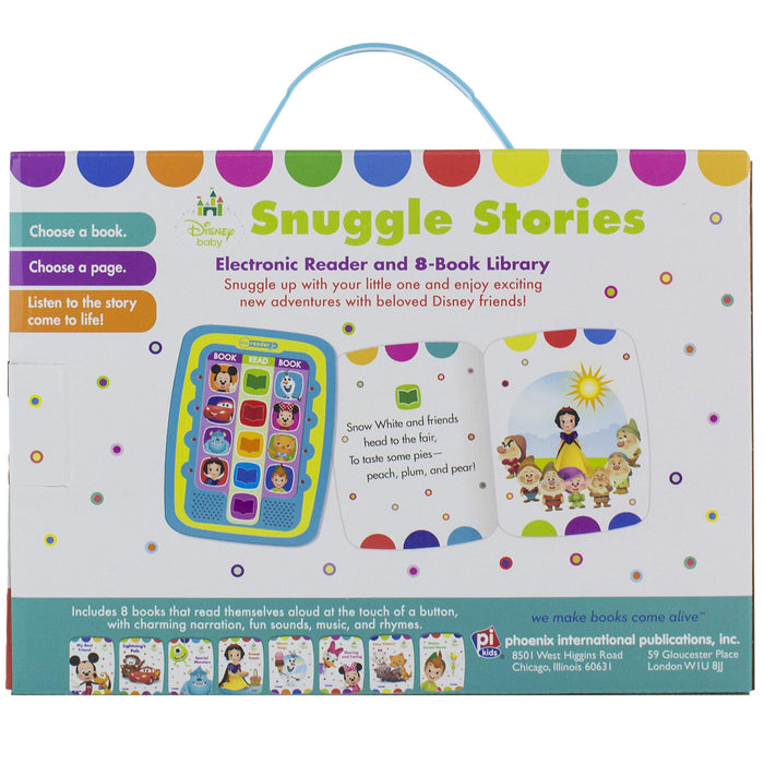 Disney Baby Snuggle Stories  Electronic Me Reader Jr and 8 Look and Find Sound Book Library