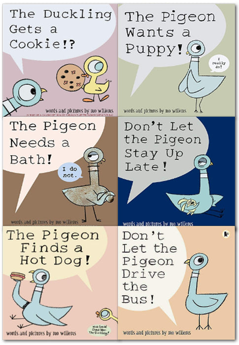 The Pigeon Series 6 Book Collection Set By Mo Willems