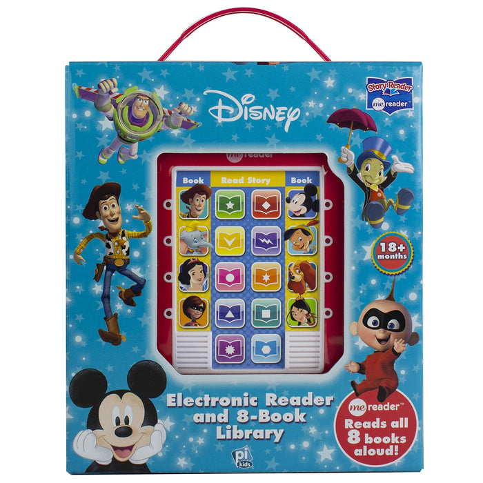 Disney Adventures Mickey Mouse, Toy Story and More! Electronic Me Reader Jr and 8 Look and Find Sound Book Library