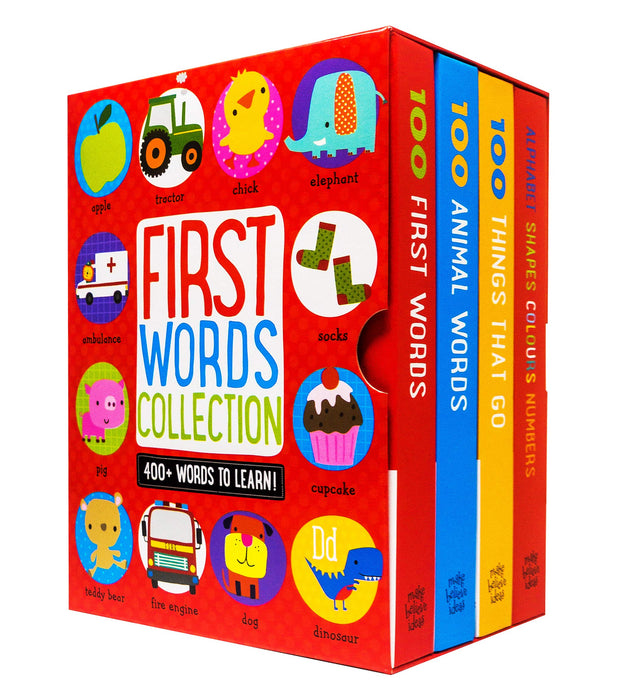 Early Learning First Words 4 Book Collection Set