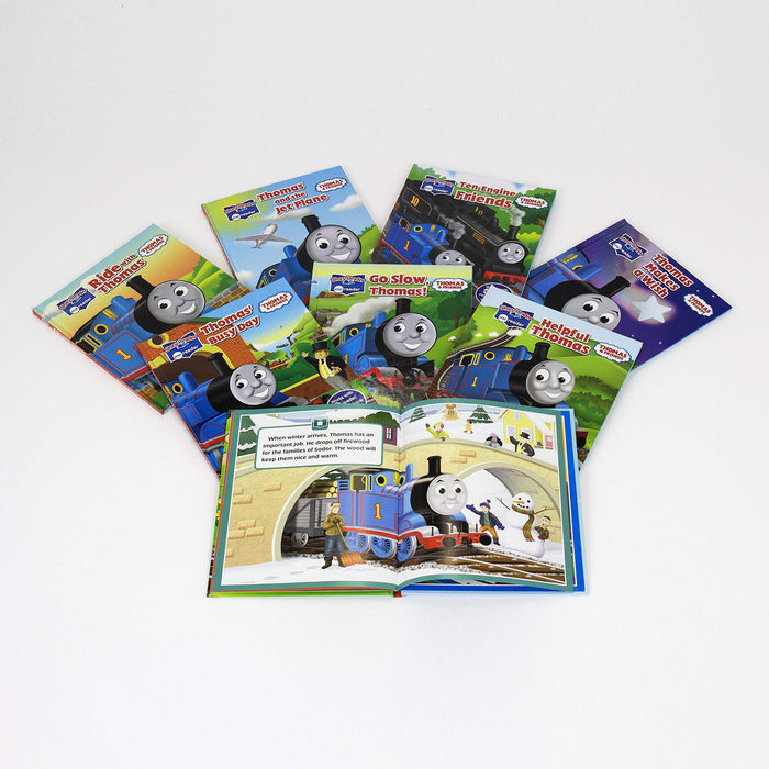 Thomas & Friends Electronic Me Reader Jr and 8 Look and Find Sound Book Library
