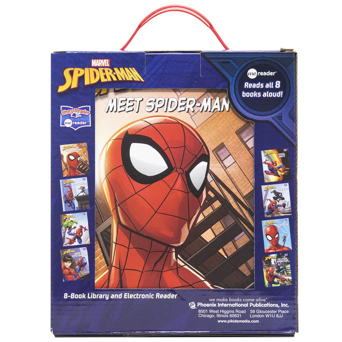 Marvel Spider-Man Electronic Me Reader Jr and 8 Look and Find Sound Book Library