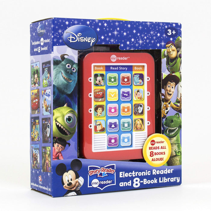 Disney - Mickey Mouse, Toy Story and More! Electronic Me Reader Jr and 8 Look and Find Sound Book Library