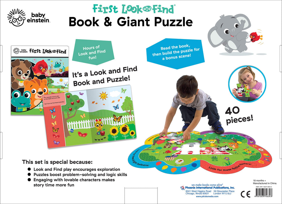 Baby Einstein First Look and Find Book and Giant Puzzle