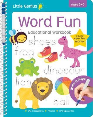 Little Genius Word Fun Wipe Clean Work Book & Pen