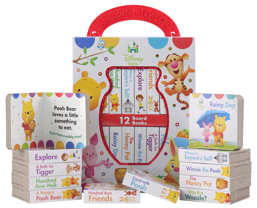 My First Library Winnie the Pooh  12 Board Books Box Set By Disney Baby