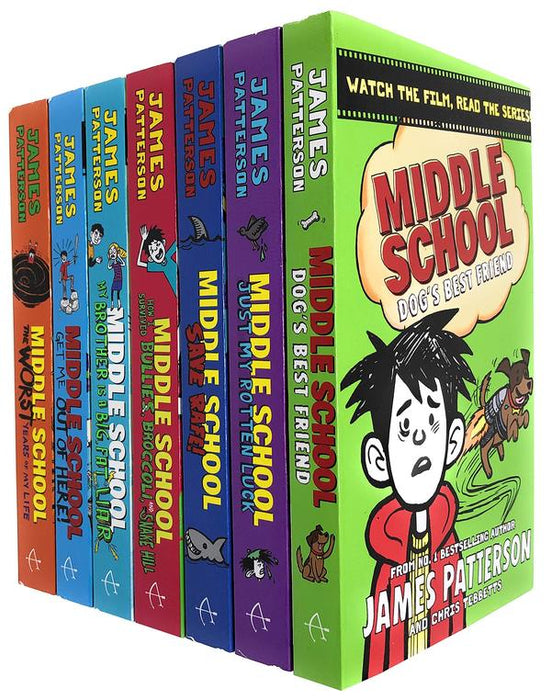 Middle School 7 Book Collection Set By James Patterson