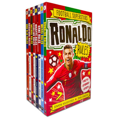 Football Superstars 8 Book Collection Set By Simon Mugford