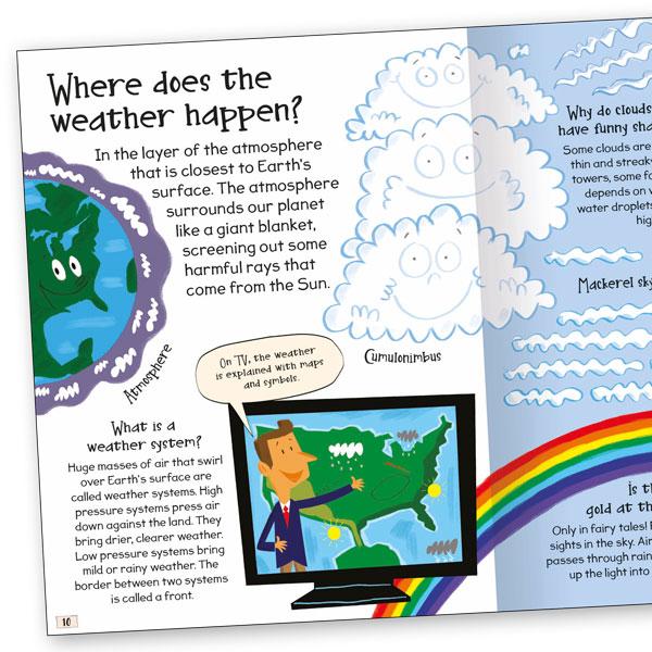 Miles Kelly Curious Questions & Answers About Weather Hardback Book