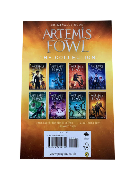 Artemis Fowl Series 8 Book Collection Set by Eoin Colfer