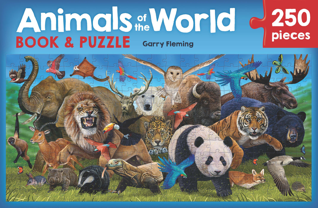 Animals of the World Book and Puzzle