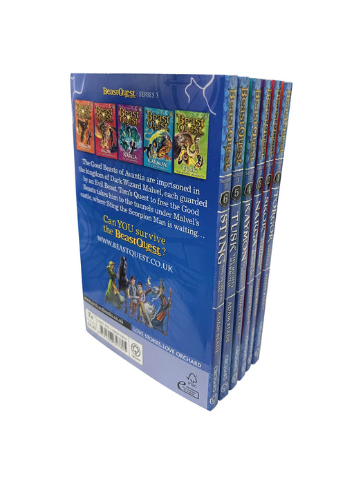 Beast Quest Series 3: 6 Books Collection Set  By Adam Blade