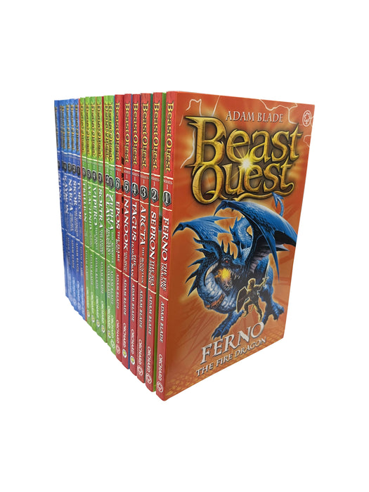Beast Quest Series 1-3: 18 Books Collection Set  By Adam Blade
