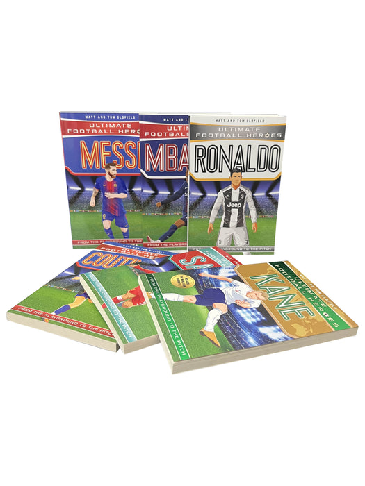 Ultimate Football Heroes 6 Book Collection  Pack Inc Messi, Ronaldo