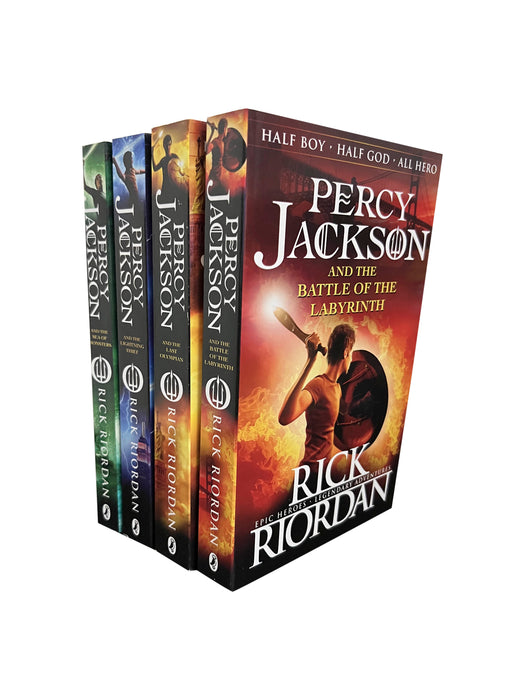 Percy Jackson 4 Book Collection Set By Rick Riordan