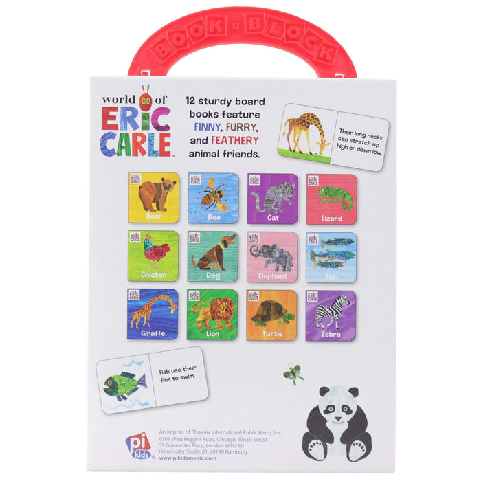 World of Eric Carle Animals 12 Board Books Box Set By Disney