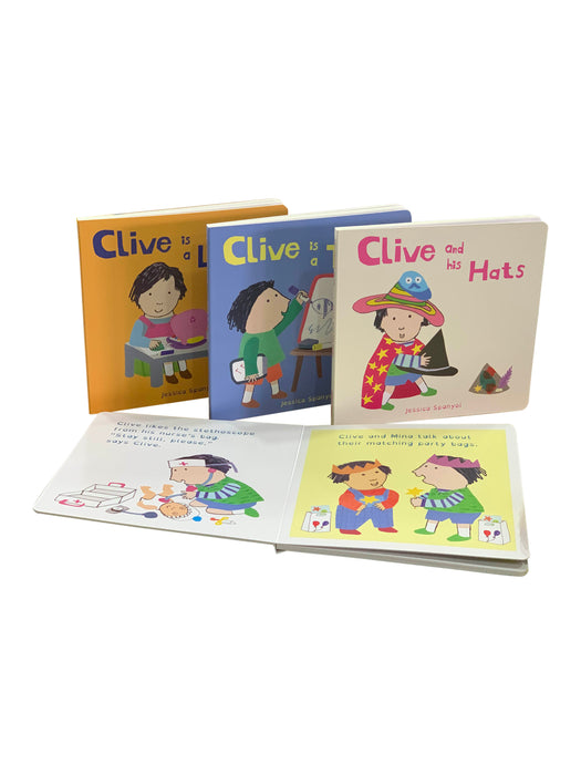 All About Clive Series 4 Book Collection Set By Jessica Spanyol
