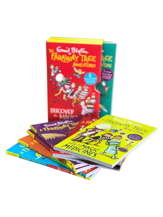 Enid Blyton The Faraway Tree Adventures 8 Book Colour Stories Boxset,