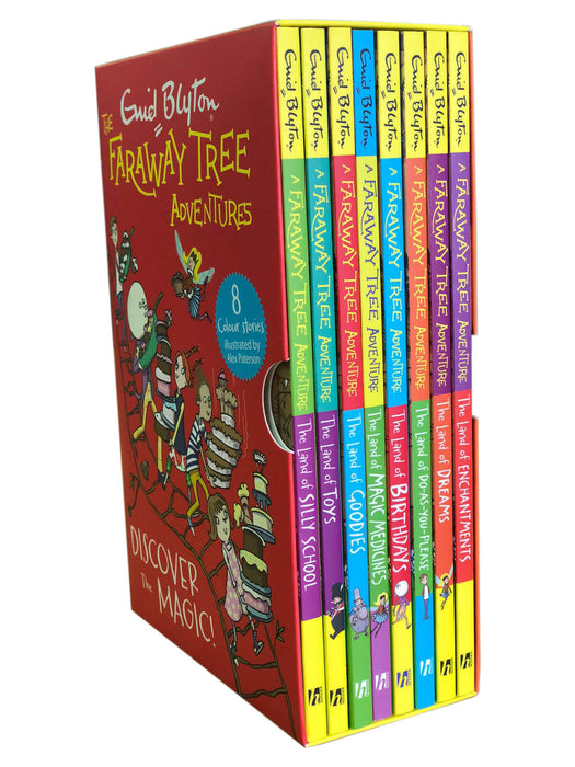 Enid Blyton The Faraway Tree Adventures 8 Book Colour Stories Boxset,