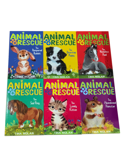 Animal Rescue 6 Book Collection Set By Tina Nolan