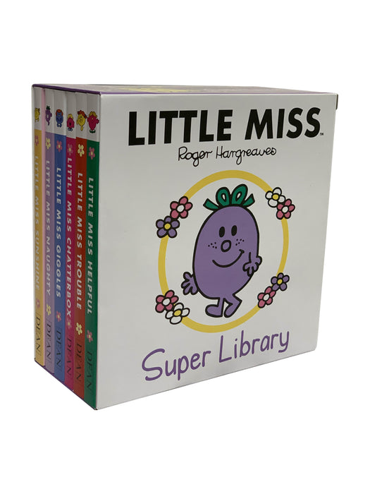 Little Miss 6 Books Super Library By Roger Hargreaves