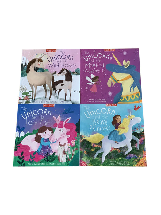 Early Learning Miles Kelly Unicorn Stories 4 Book Collection Set