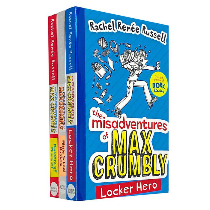 The Misadventures of Max Crumbly Series 3 Book Collection Set by Rachel Renée Russell