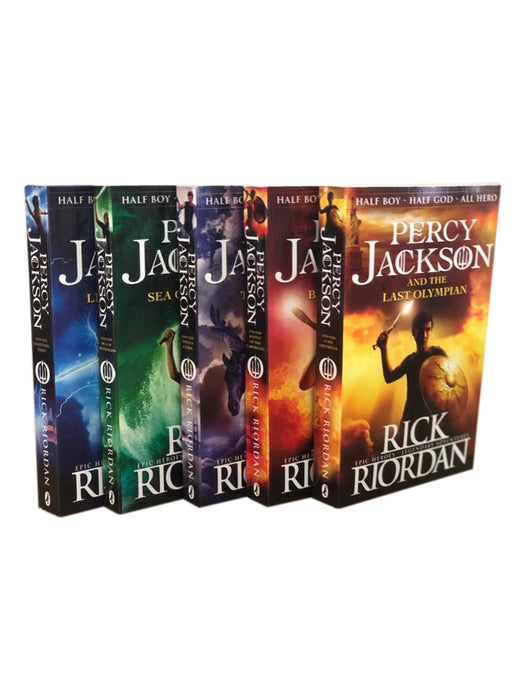 DAMAGED Percy Jackson & the Olympians 5 Book Set DAMAGED