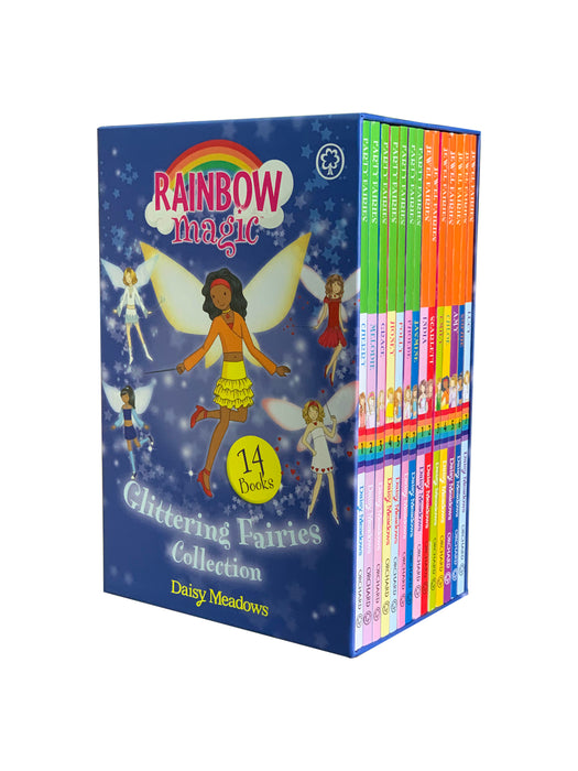 Rainbow Magic Glittering Fairies 14 Book Collection Set